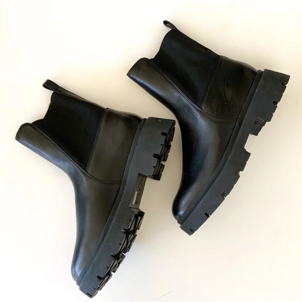 Schutz NWOT Billie Casual Atanado Black Boots Size 9.5 - Picture 10 of 11